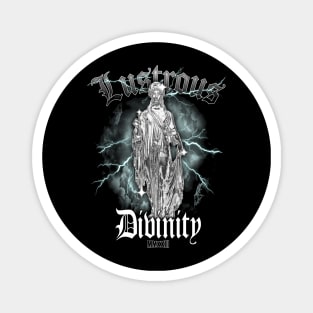 Lustrous Divinity  MMXXIII Streetwear Unique Lightning Graphic Design Magnet